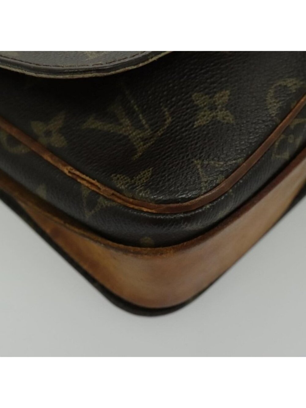 Authentic LOUIS VUITTON Monogram Cartouchiere MM Shoulder Bag M51253 LV - Picture 7 of 16